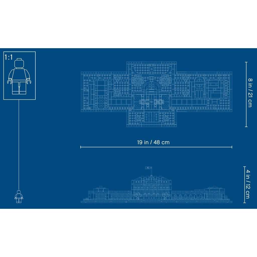 Architecture Lego La Casa Blanca Edades 18+ # 21054 Artículo 1483 Piezas | DOJ-346729