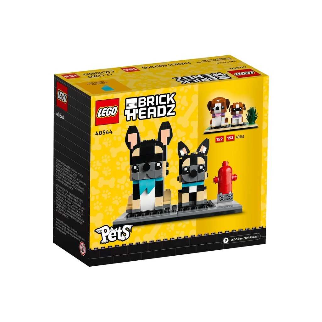 BrickHeadz Lego Bulldog Francés Edades 8+ # 40544 Artículo 237 Piezas | XUD-174068