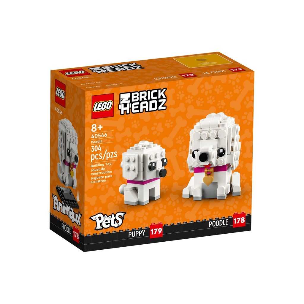 BrickHeadz Lego Caniche Edades 8+ # 40546 Artículo 304 Piezas | OVD-096815