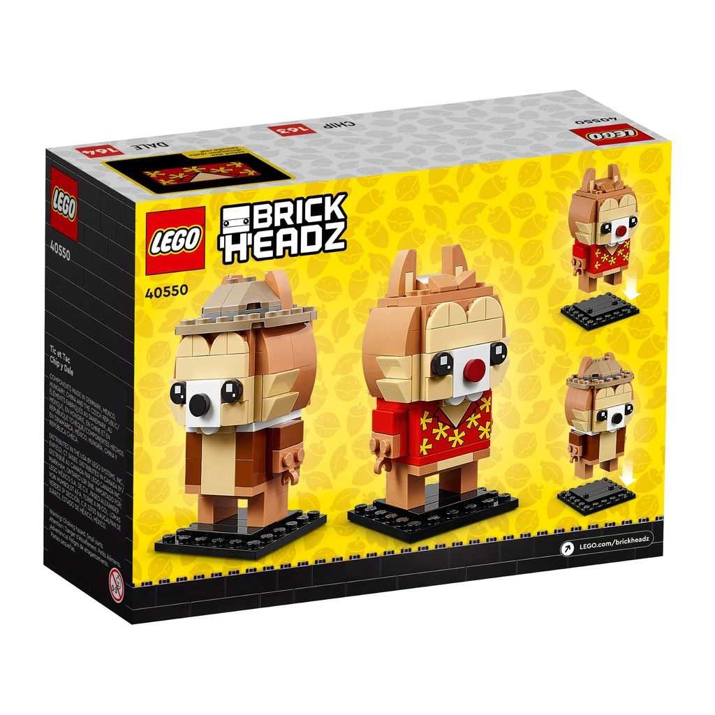 BrickHeadz Lego Chip y Chop Edades 10+ # 40550 Artículo 226 Piezas | MKJ-497053