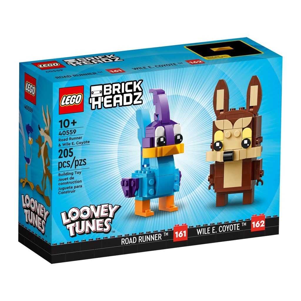 BrickHeadz Lego Correcaminos y Coyote Edades 10+ # 40559 Artículo 205 Piezas | CFH-537942