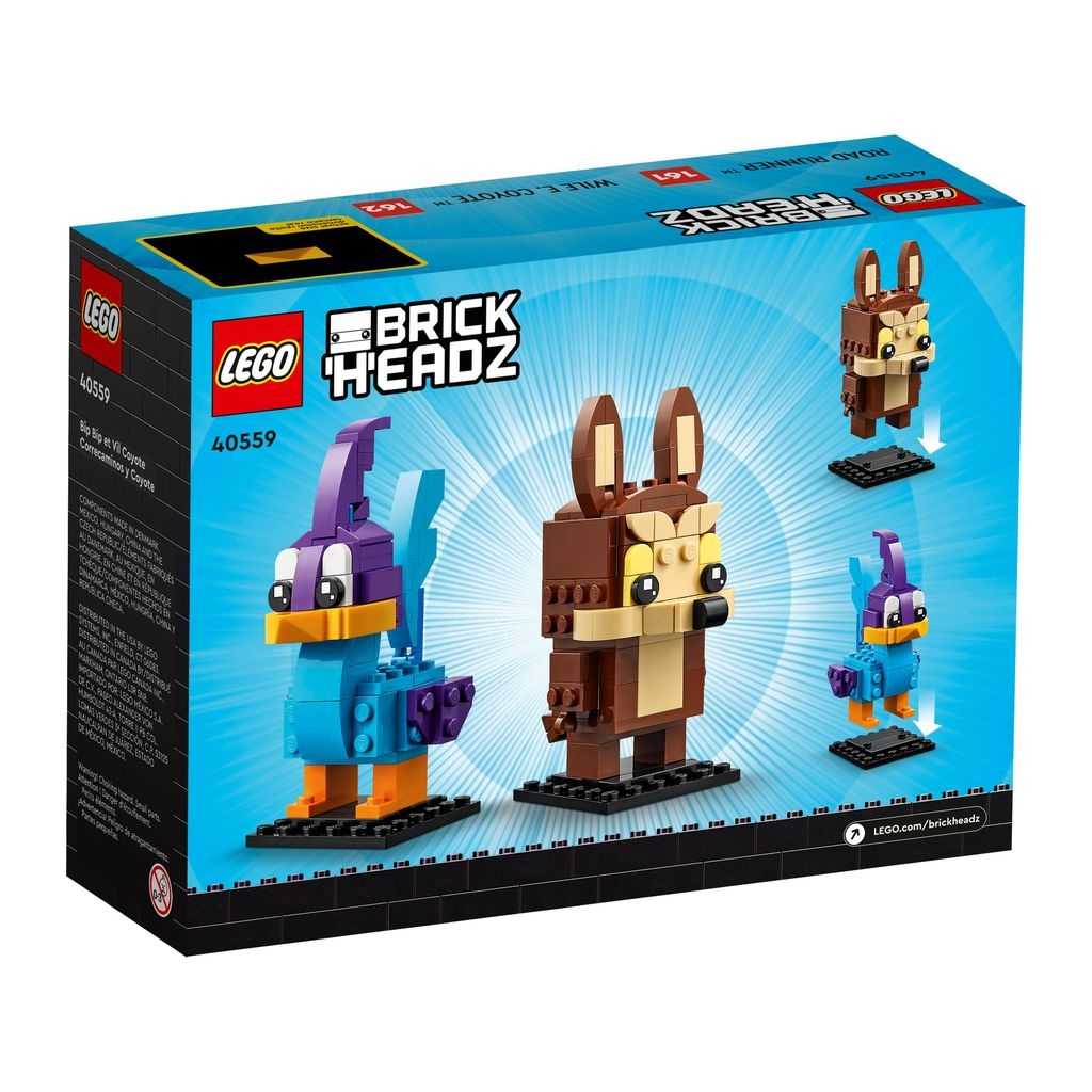 BrickHeadz Lego Correcaminos y Coyote Edades 10+ # 40559 Artículo 205 Piezas | CFH-537942