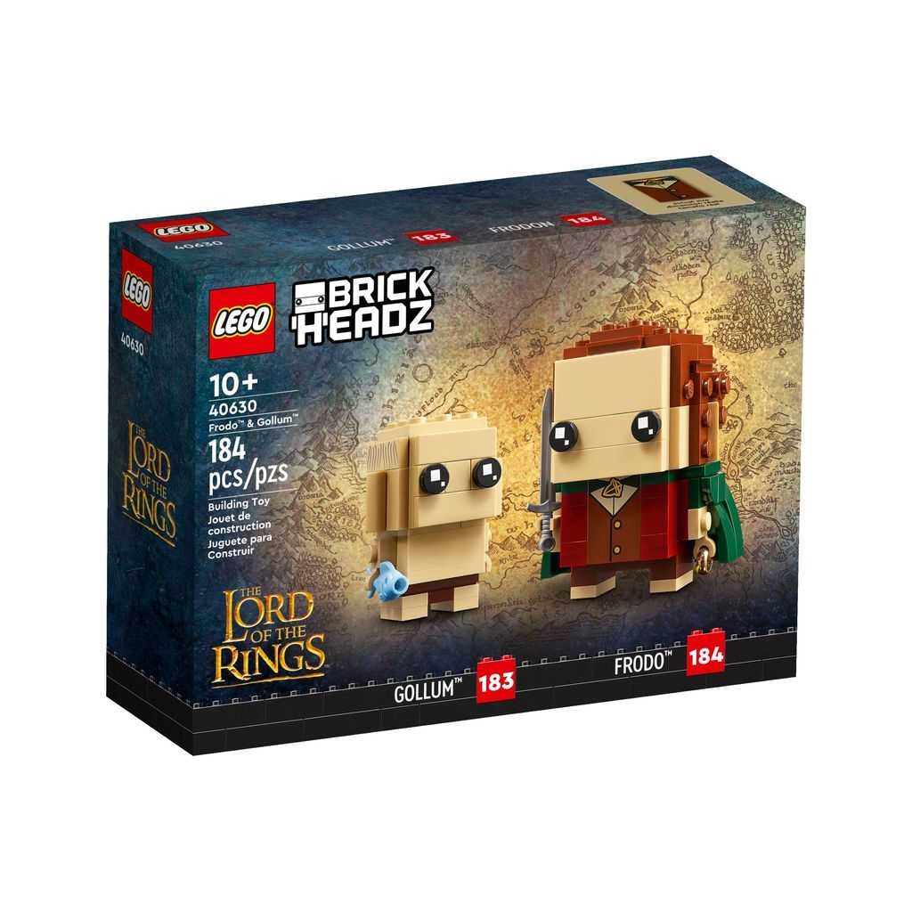 BrickHeadz Lego Frodo y Gollum Edades 10+ # 40630 Artículo 184 Piezas | PAX-692401