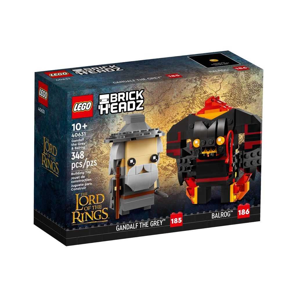 BrickHeadz Lego Gandalf el Gris y Balrog Edades 10+ # 40631 Artículo 348 Piezas | XHP-405968