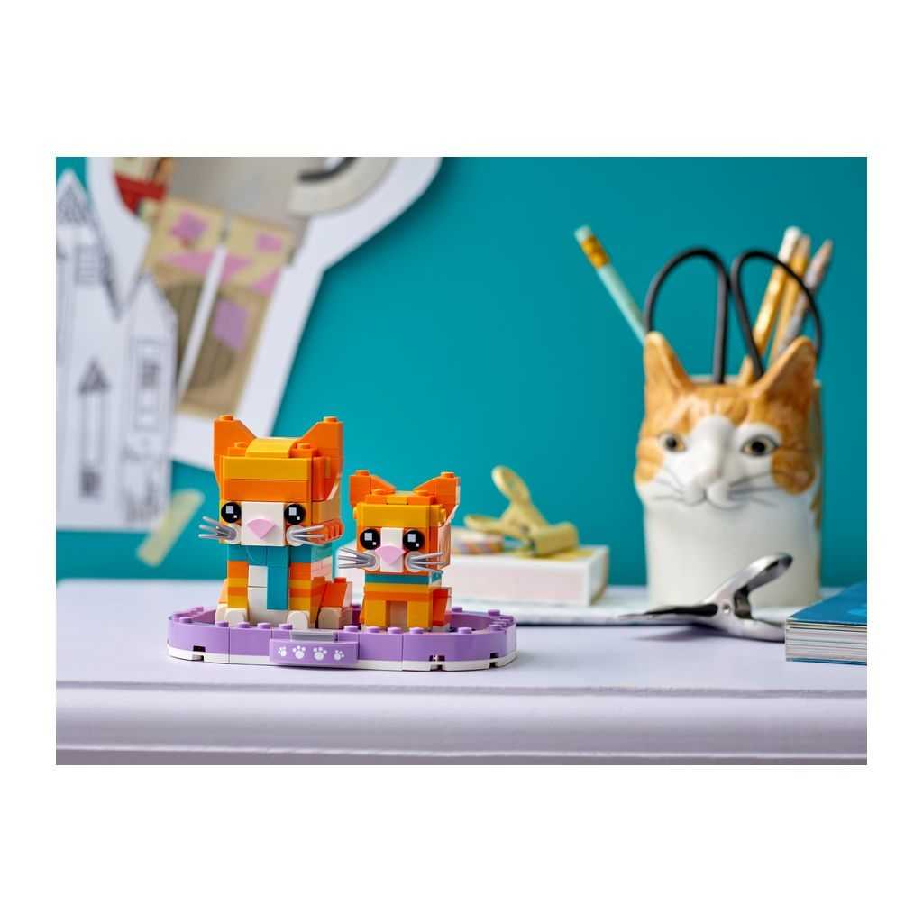 BrickHeadz Lego Gato naranja Edades 8+ # 40480 Artículo 269 Piezas | PKL-608394