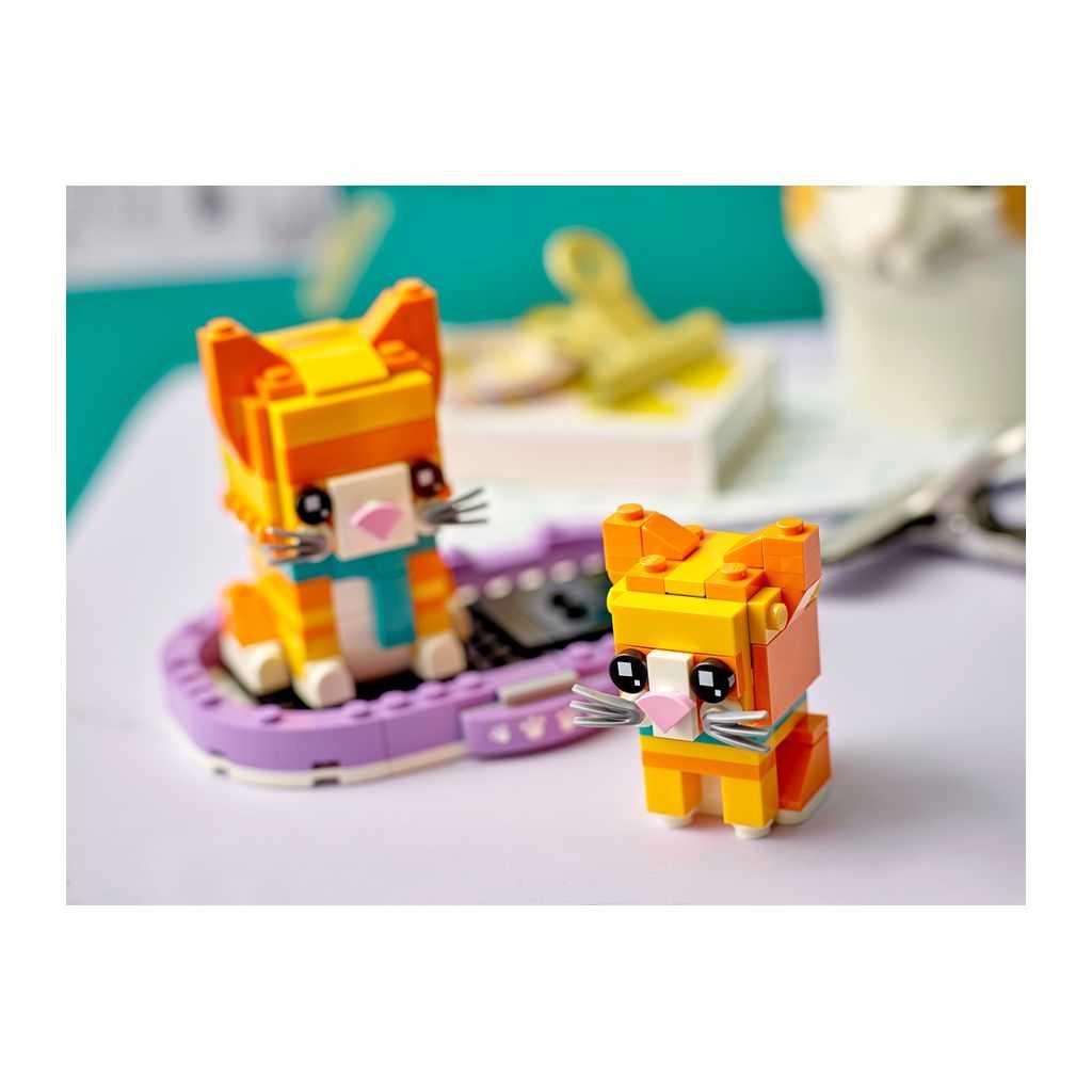 BrickHeadz Lego Gato naranja Edades 8+ # 40480 Artículo 269 Piezas | PKL-608394