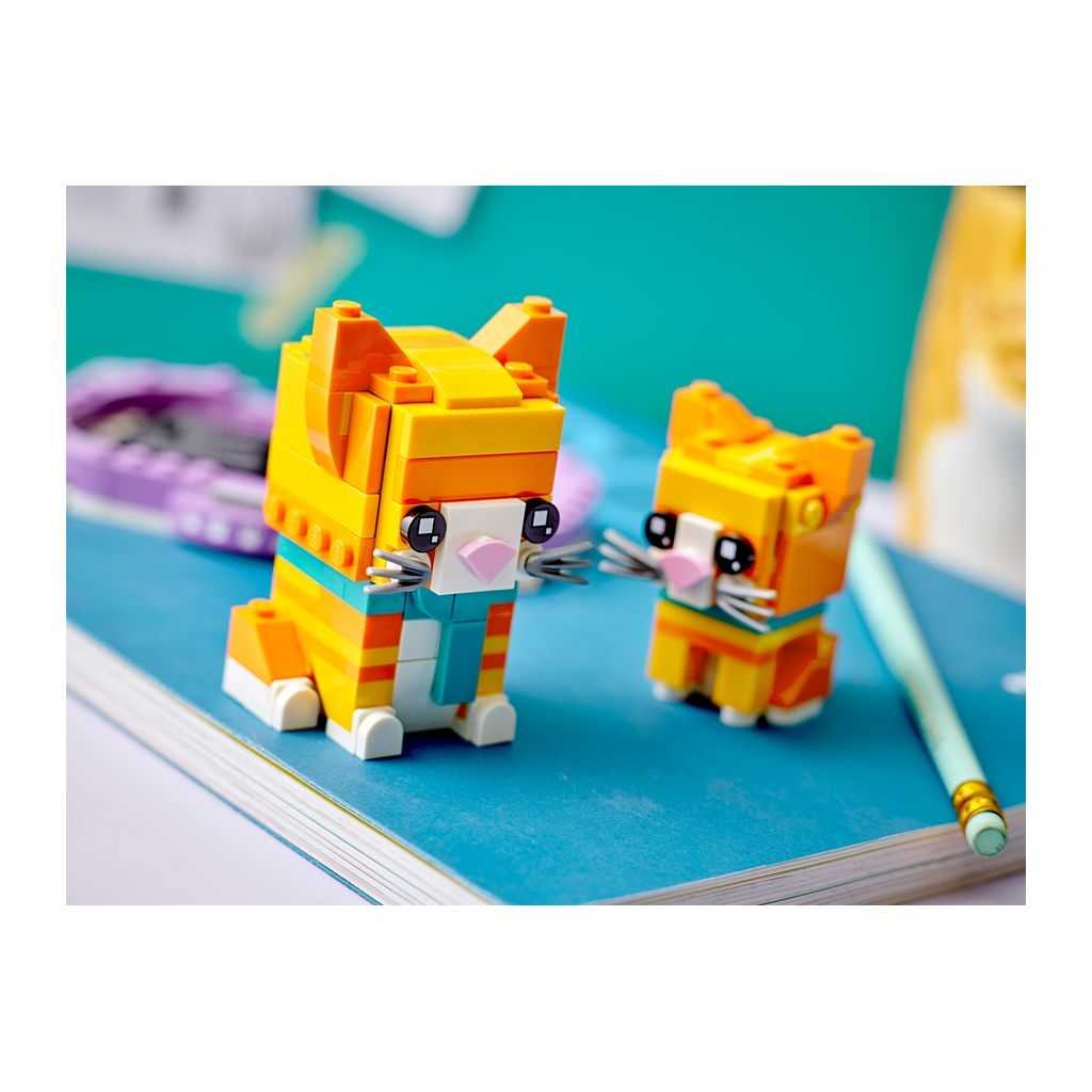 BrickHeadz Lego Gato naranja Edades 8+ # 40480 Artículo 269 Piezas | PKL-608394