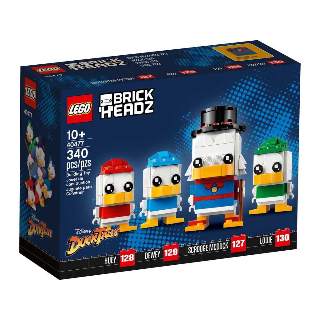 BrickHeadz Lego Gilito McPato, Juanito, Jaimito y Jorgito Edades 10+ # 40477 Artículo 340 Piezas | NAB-314972