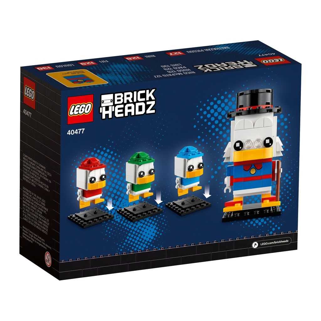 BrickHeadz Lego Gilito McPato, Juanito, Jaimito y Jorgito Edades 10+ # 40477 Artículo 340 Piezas | NAB-314972