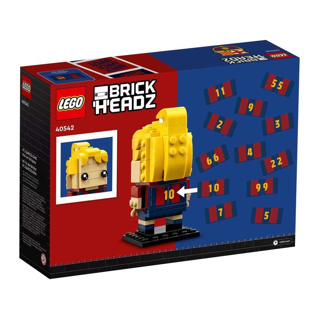 BrickHeadz Lego Mi Yo de Ladrillos: FC Barcelona Edades 10+ # 40542 Artículo 530 Piezas | KFV-056821