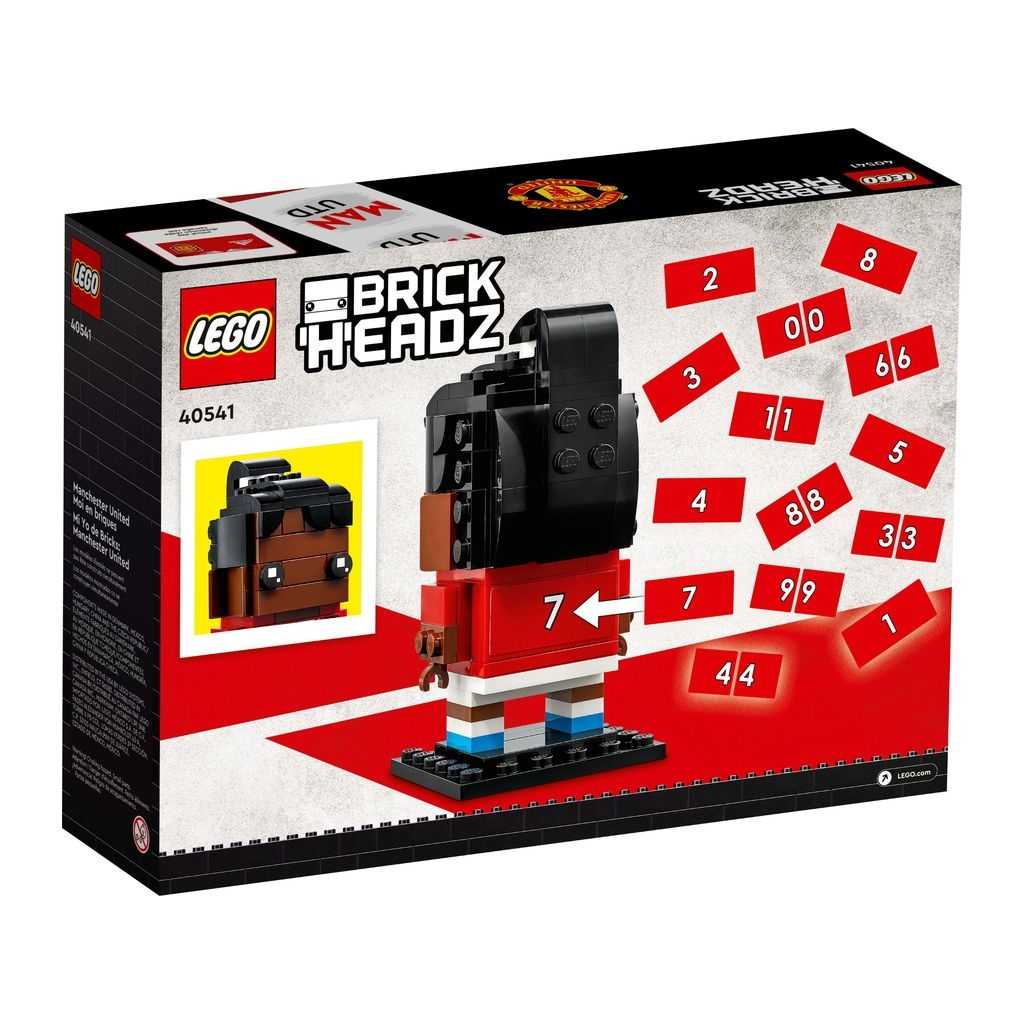 BrickHeadz Lego Mi Yo de Ladrillos: Manchester United Edades 10+ # 40541 Artículo 530 Piezas | IBJ-476089