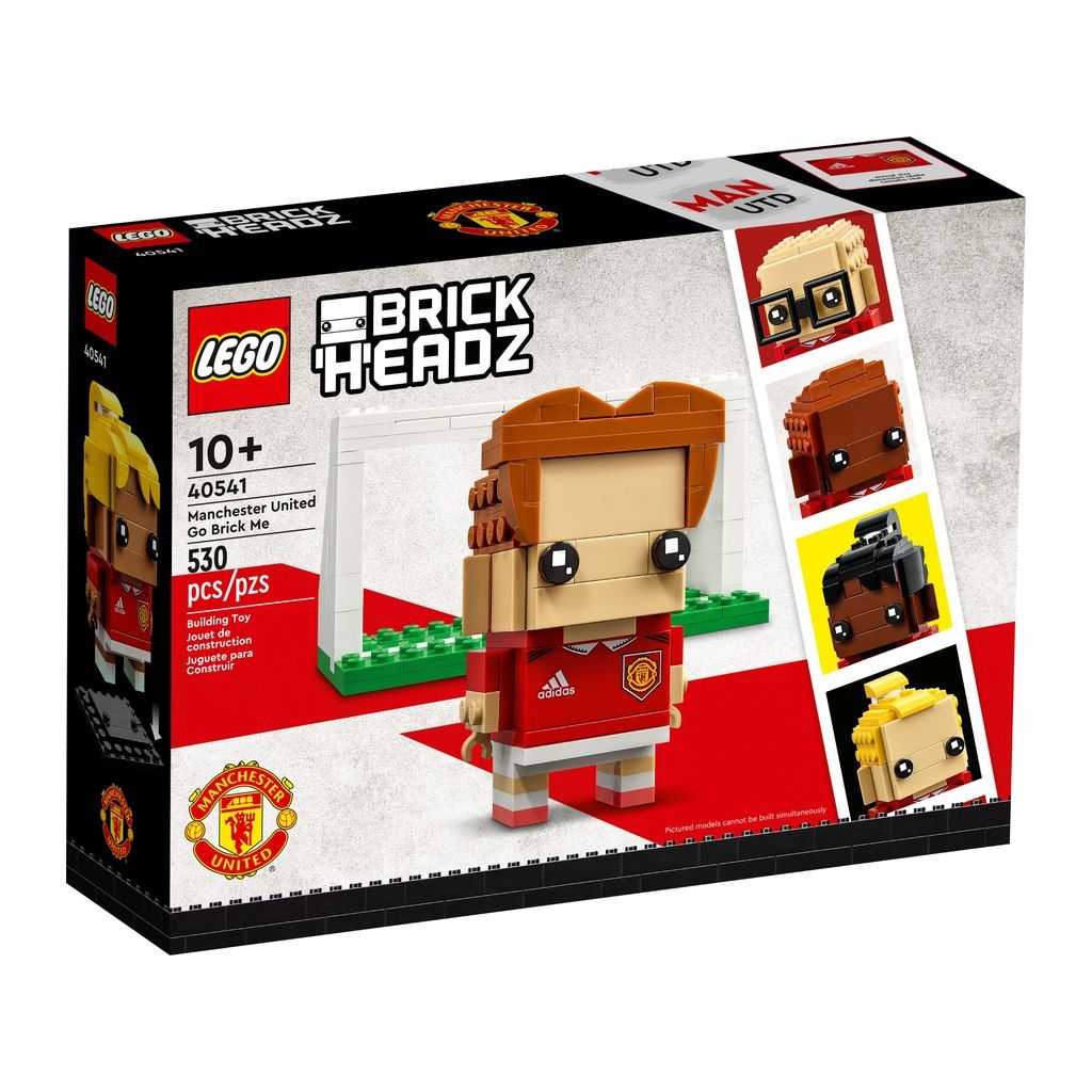 BrickHeadz Lego Mi Yo de Ladrillos: Manchester United Edades 10+ # 40541 Artículo 530 Piezas | IBJ-476089