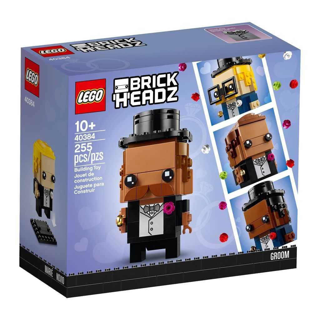 BrickHeadz Lego Novio de Boda Edades 10+ # 40384 Artículo 255 Piezas | JPE-039452