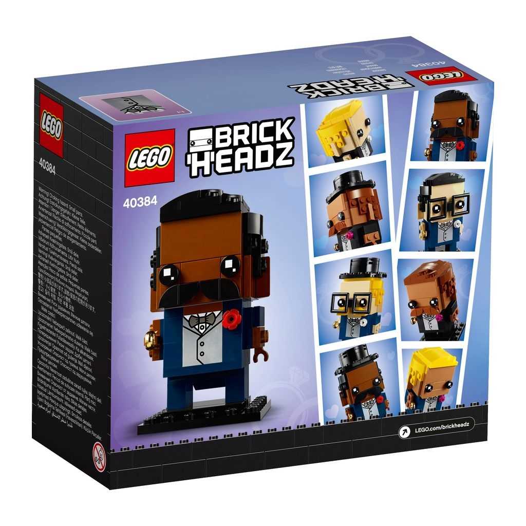 BrickHeadz Lego Novio de Boda Edades 10+ # 40384 Artículo 255 Piezas | JPE-039452