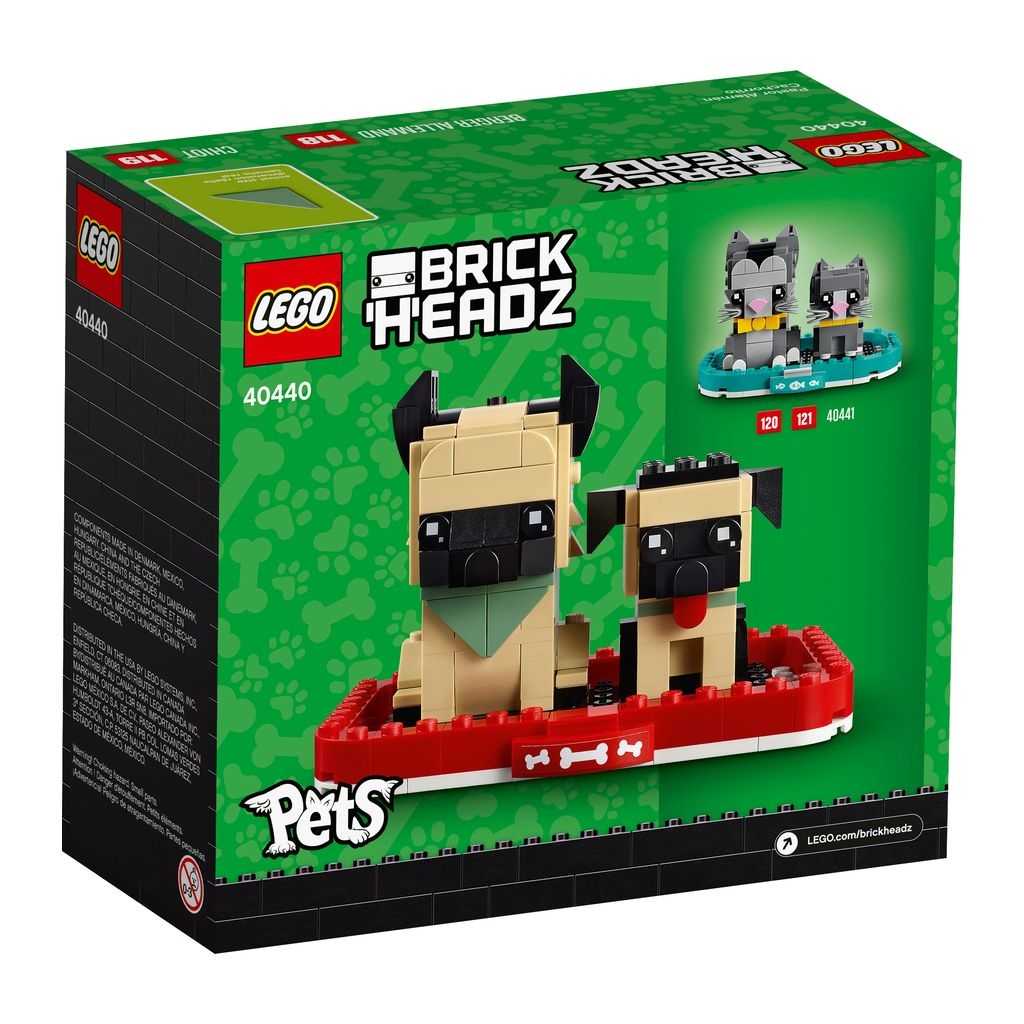 BrickHeadz Lego Pastor Alemán Edades 8+ # 40440 Artículo 247 Piezas | KUG-247186