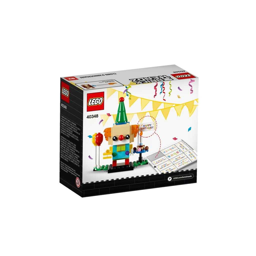 BrickHeadz Lego Payaso de Fiesta Edades 10+ # 40348 Artículo 150 Piezas | KHI-492830