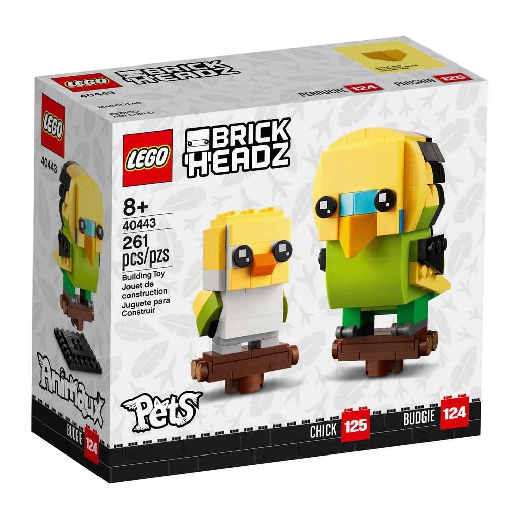 BrickHeadz Lego Periquito Edades 8+ # 40443 Artículo 261 Piezas | TVQ-093657