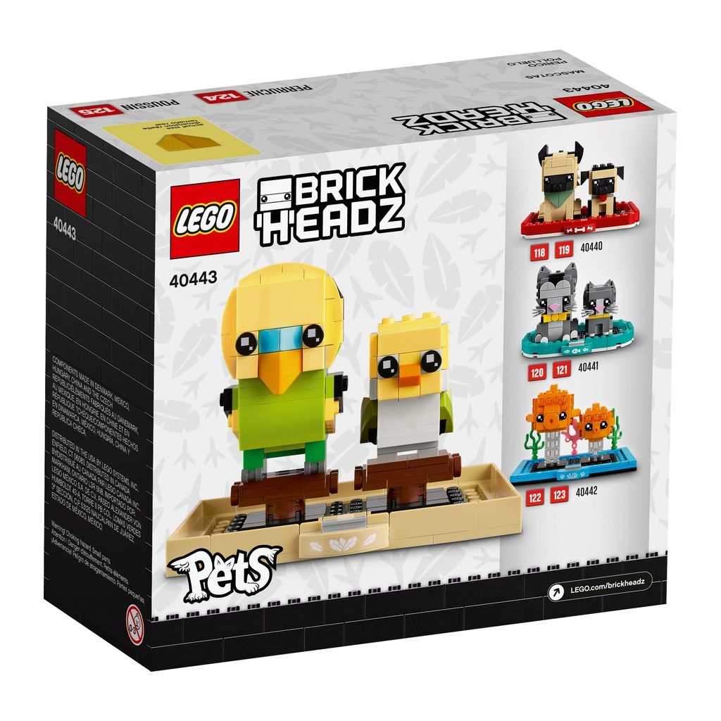 BrickHeadz Lego Periquito Edades 8+ # 40443 Artículo 261 Piezas | TVQ-093657