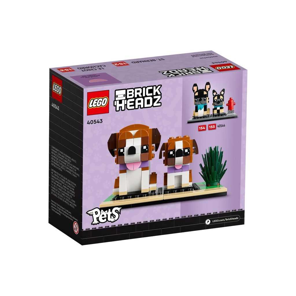 BrickHeadz Lego San Bernardo Edades 8+ # 40543 Artículo 236 Piezas | IFA-769034