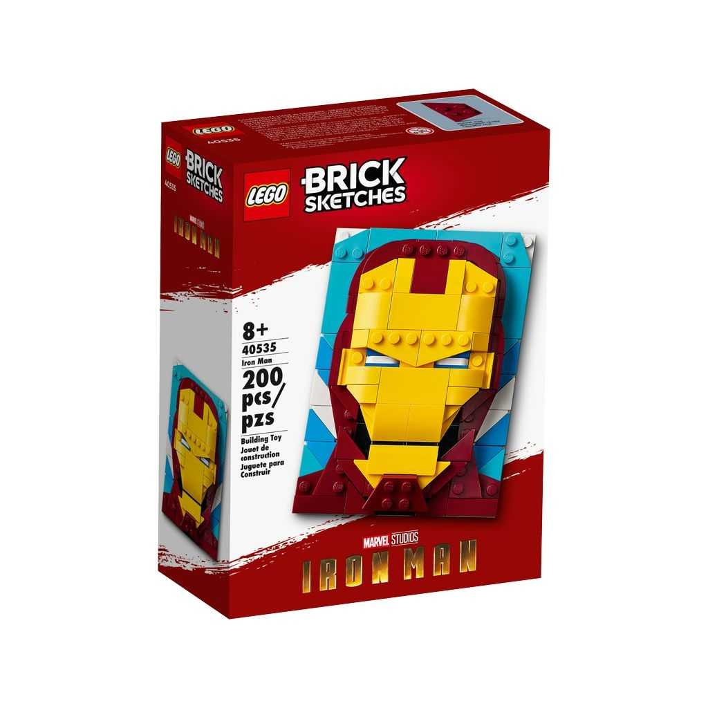 Brick Sketches Lego Iron Man Edades 8+ # 40535 Artículo 200 Piezas | MJZ-819043