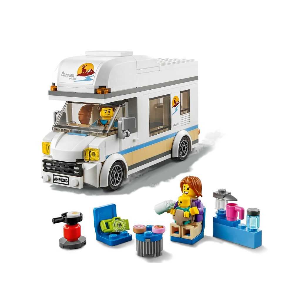 City Lego Autocaravana de Vacaciones Edades 5+ # 60283 Artículo 190 Piezas | WIN-028537