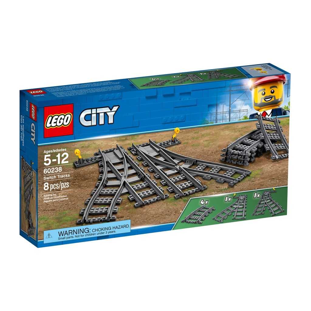 City Lego Cambios de Agujas Edades 5-12 # 60238 Artículo 8 Piezas | VDG-720391