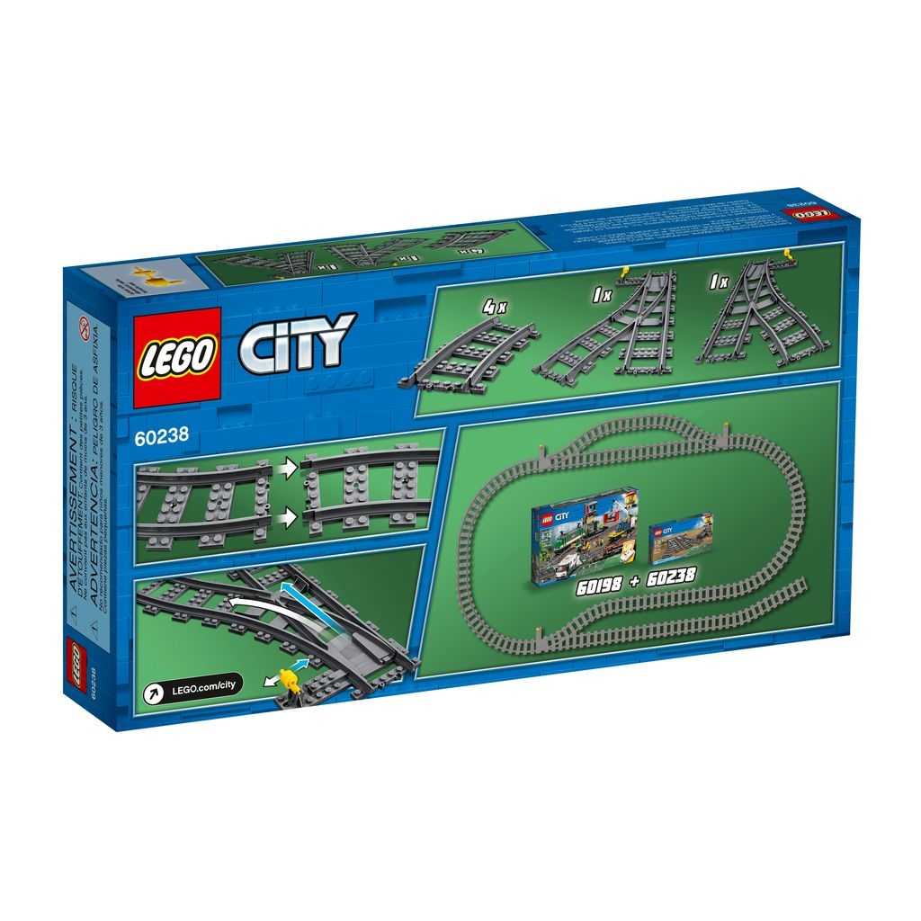 City Lego Cambios de Agujas Edades 5-12 # 60238 Artículo 8 Piezas | VDG-720391