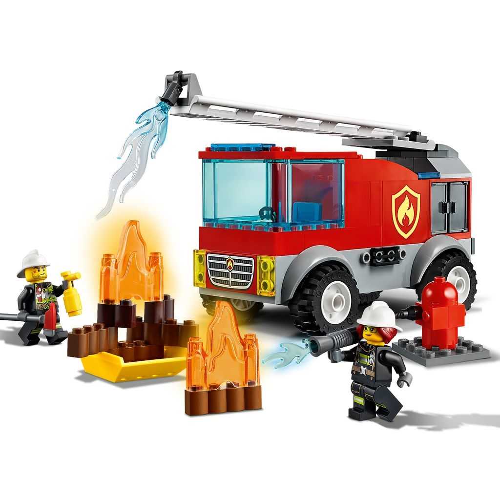 City Lego Camión de Bomberos con Escalera Edades 4+ # 60280 Artículo 88 Piezas | QBC-594136