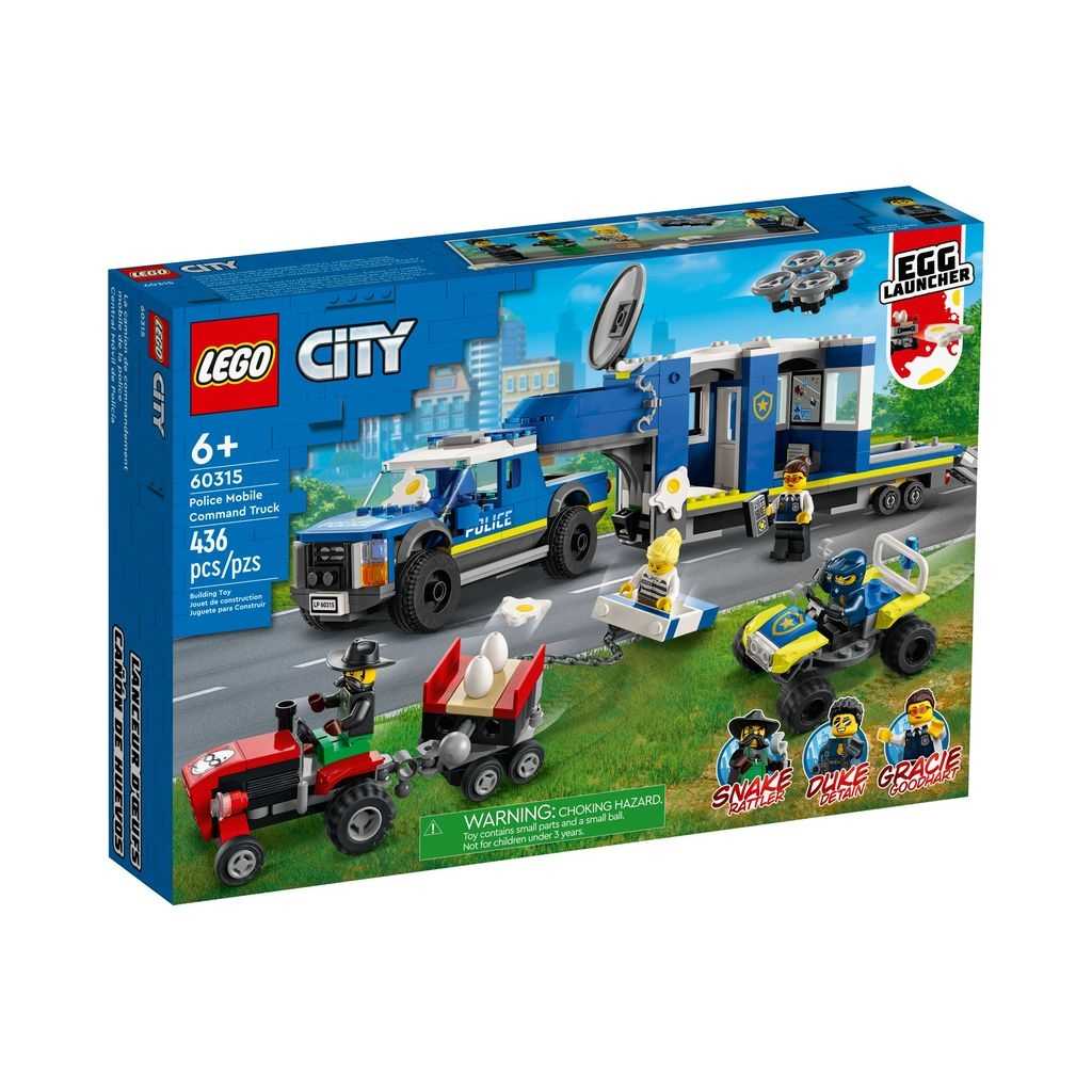 City Lego Central Móvil de Policía Edades 6+ # 60315 Artículo 436 Piezas | YVE-438602