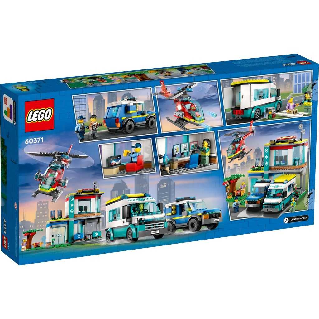 City Lego Central de Vehículos de Emergencia Edades 6+ # 60371 Artículo 706 Piezas | NJS-467028