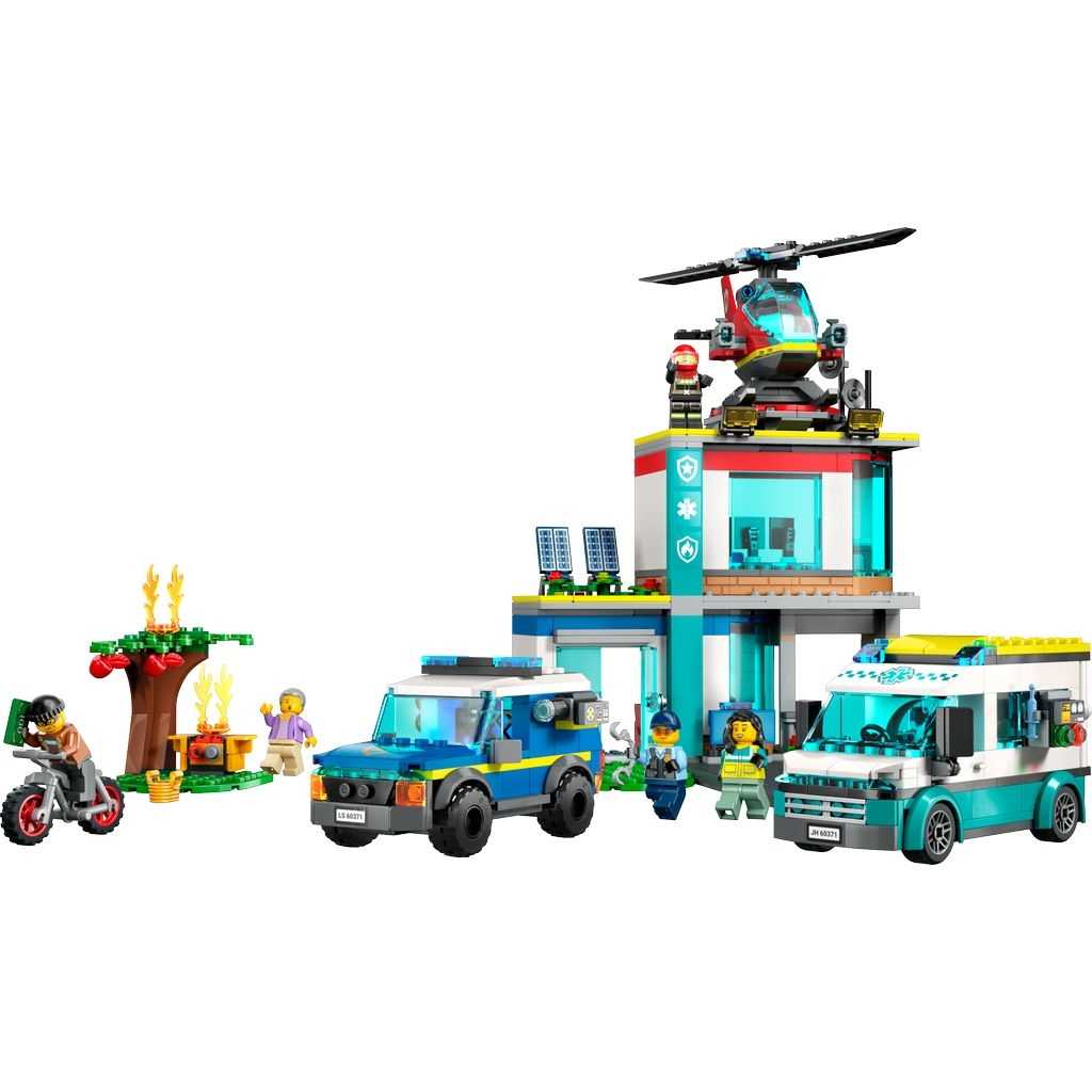 City Lego Central de Vehículos de Emergencia Edades 6+ # 60371 Artículo 706 Piezas | NJS-467028