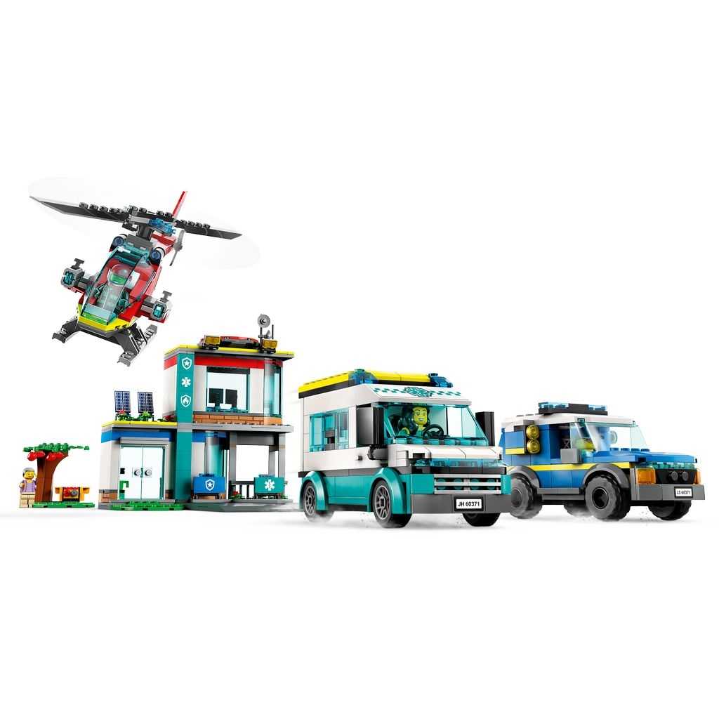 City Lego Central de Vehículos de Emergencia Edades 6+ # 60371 Artículo 706 Piezas | NJS-467028