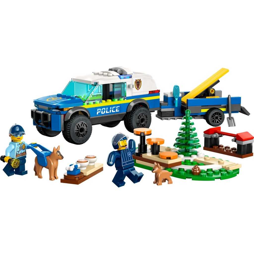 City Lego Entrenamiento Móvil para Perros Policía Edades 5+ # 60369 Artículo 197 Piezas | AEK-458267