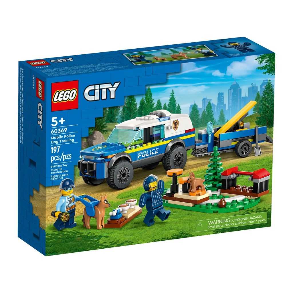 City Lego Entrenamiento Móvil para Perros Policía Edades 5+ # 60369 Artículo 197 Piezas | AEK-458267