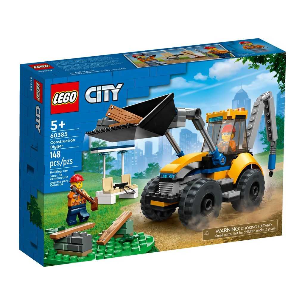 City Lego Excavadora de Obra Edades 5+ # 60385 Artículo 148 Piezas | JQL-527681