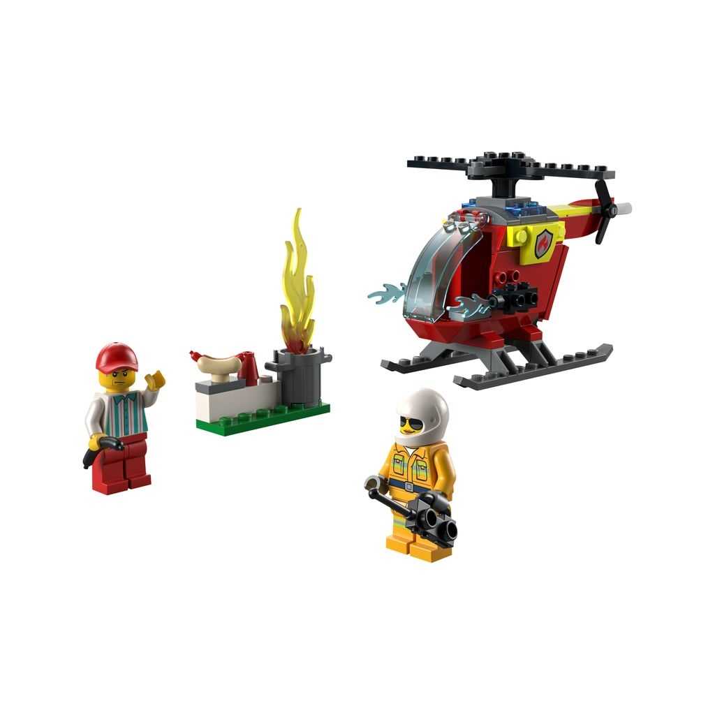 City Lego Helicóptero de Bomberos Edades 4+ # 60318 Artículo 53 Piezas | HIQ-614089