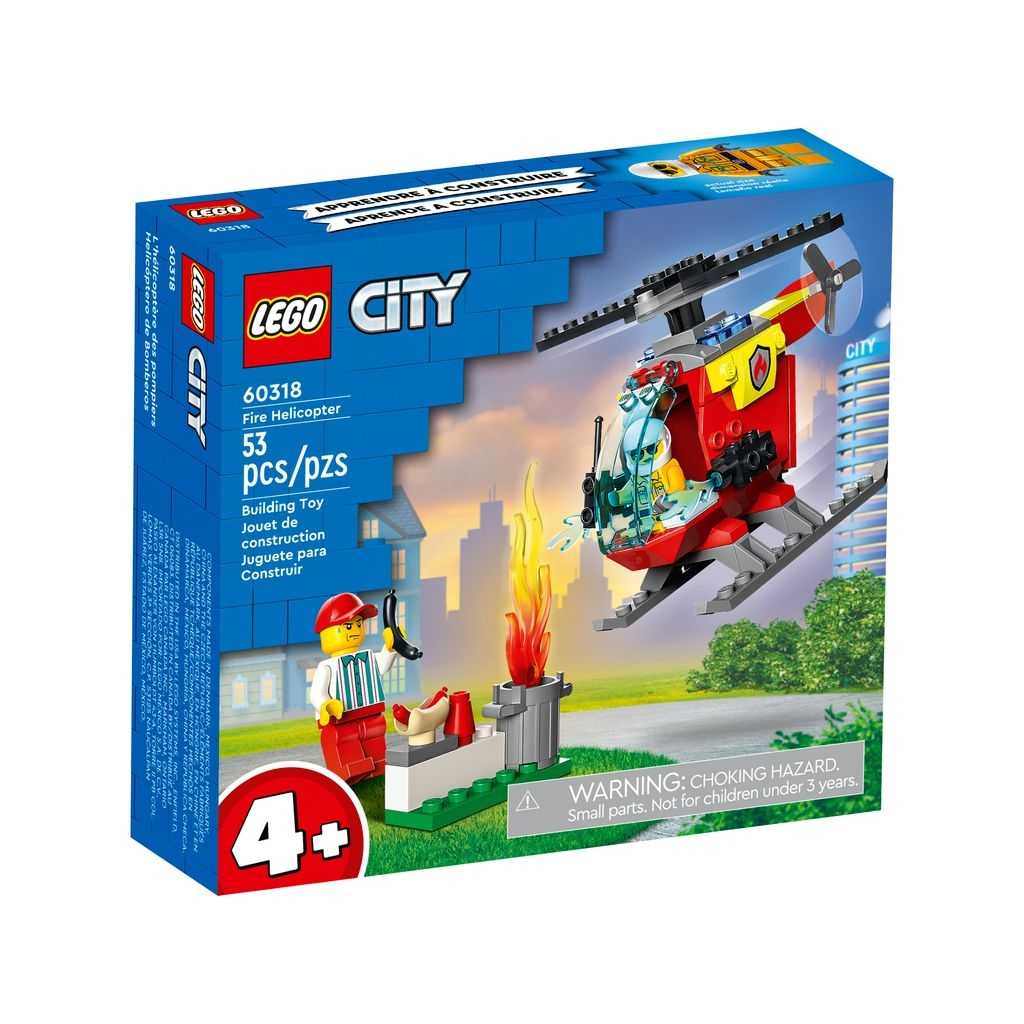 City Lego Helicóptero de Bomberos Edades 4+ # 60318 Artículo 53 Piezas | HIQ-614089