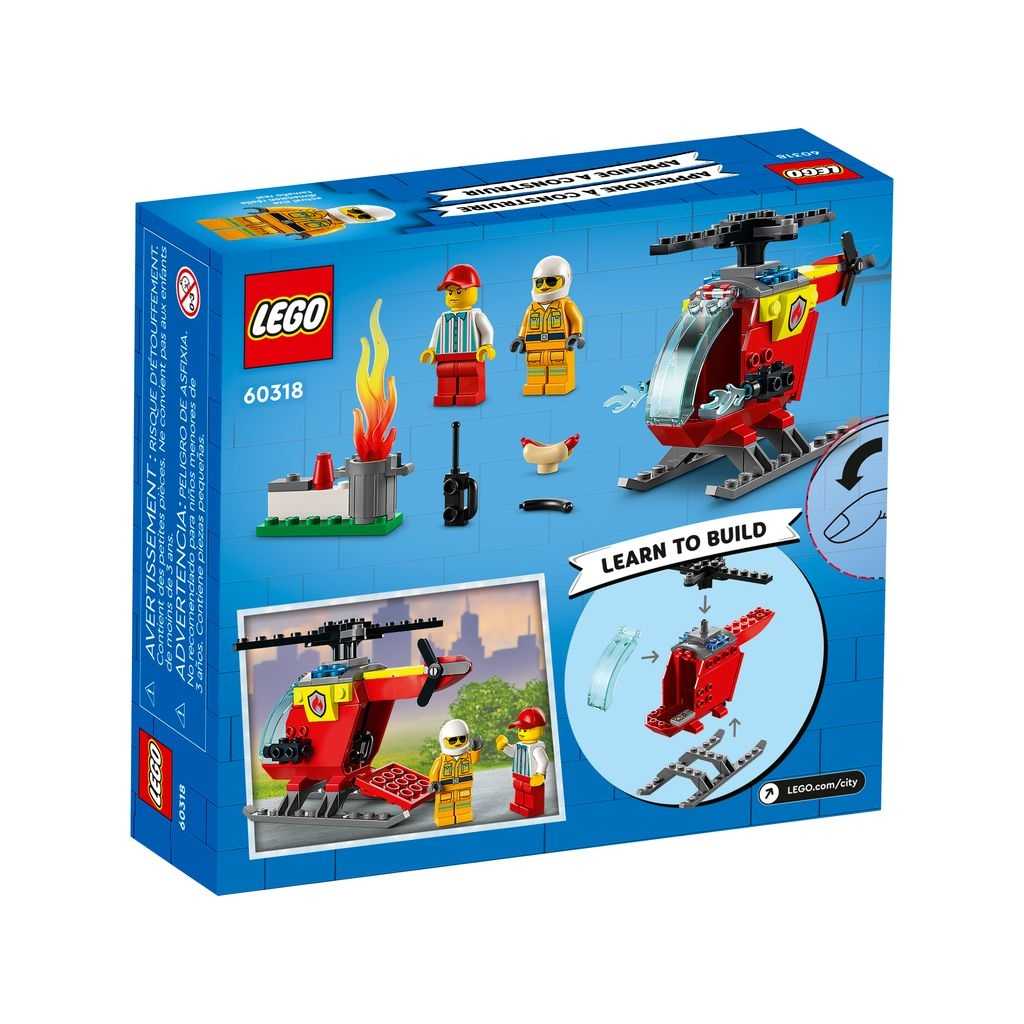 City Lego Helicóptero de Bomberos Edades 4+ # 60318 Artículo 53 Piezas | HIQ-614089