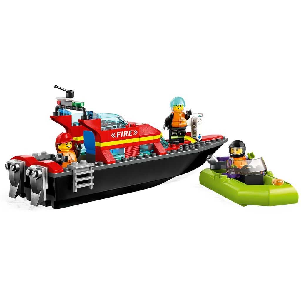 City Lego Lancha de Rescate de Bomberos Edades 5+ # 60373 Artículo 144 Piezas | JKP-810392