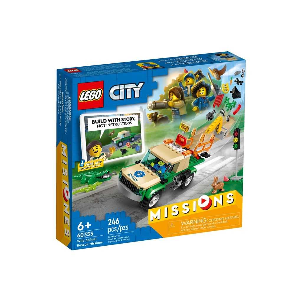 City Lego Misiones de Rescate de Animales Salvajes Edades 6+ # 60353 Artículo 246 Piezas | WMA-694235