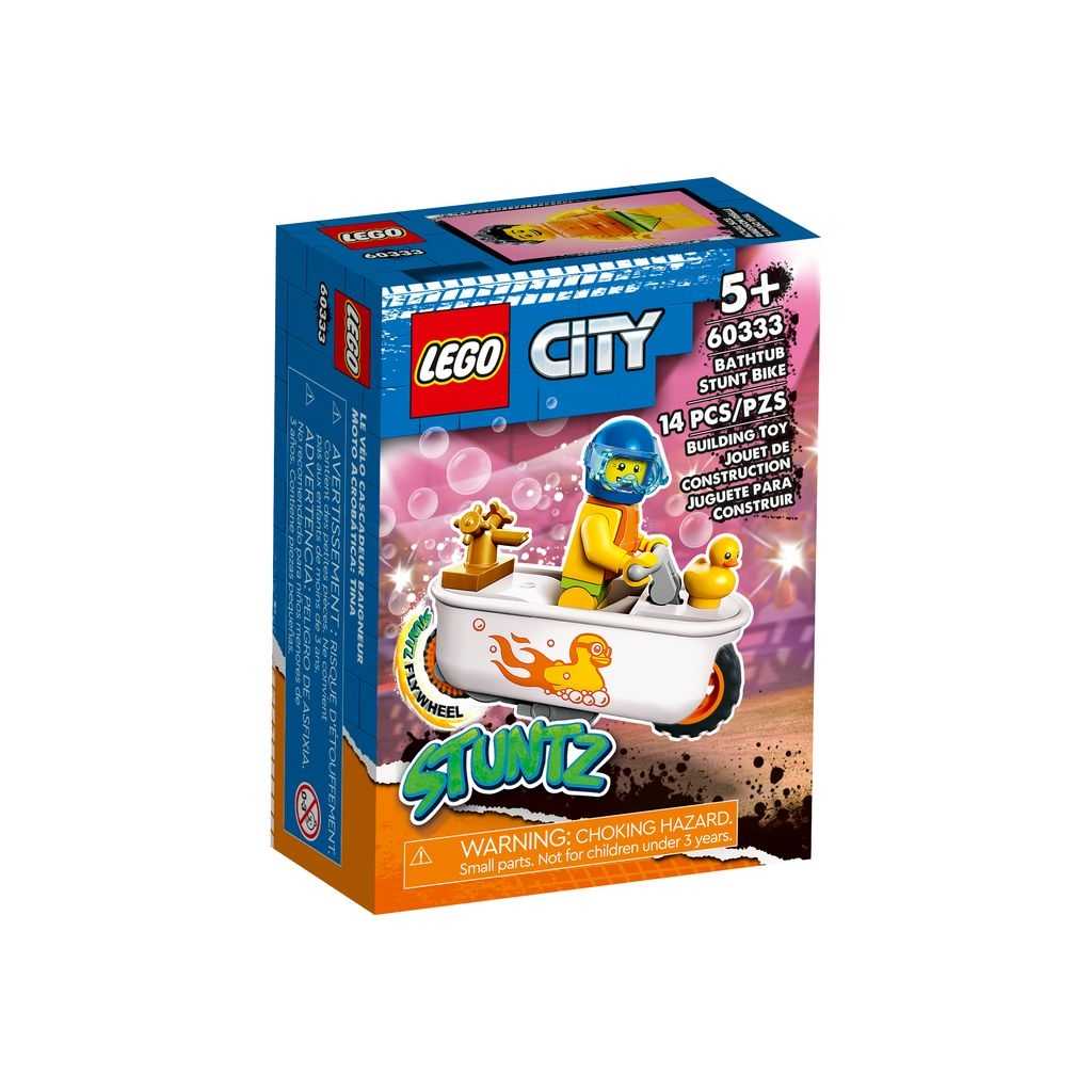 City Lego Moto Acrobática: Bañera Edades 5+ # 60333 Artículo 14 Piezas | BSD-534769