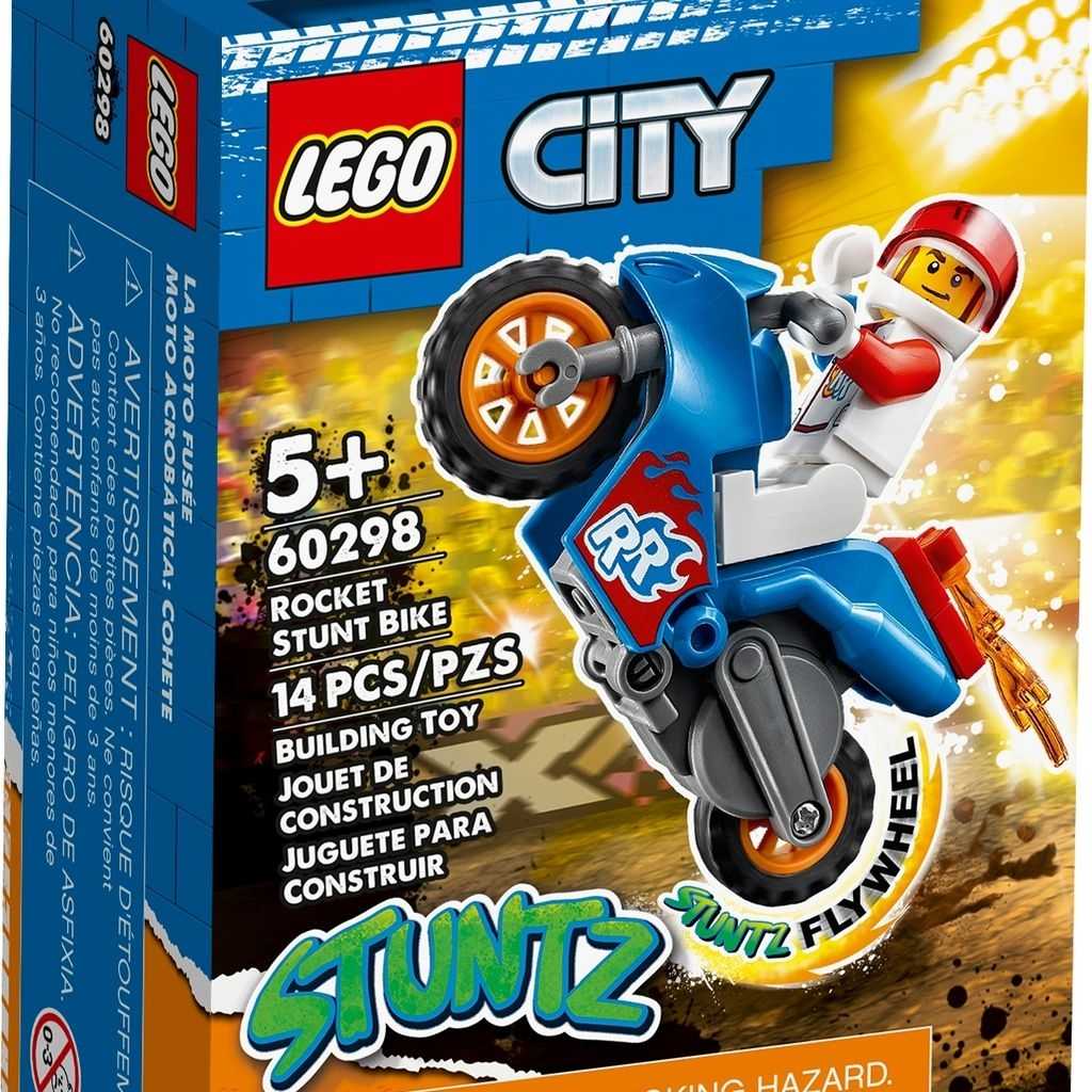 City Lego Moto Acrobática: Cohete Edades 5+ # 60298 Artículo 14 Piezas | WME-294168