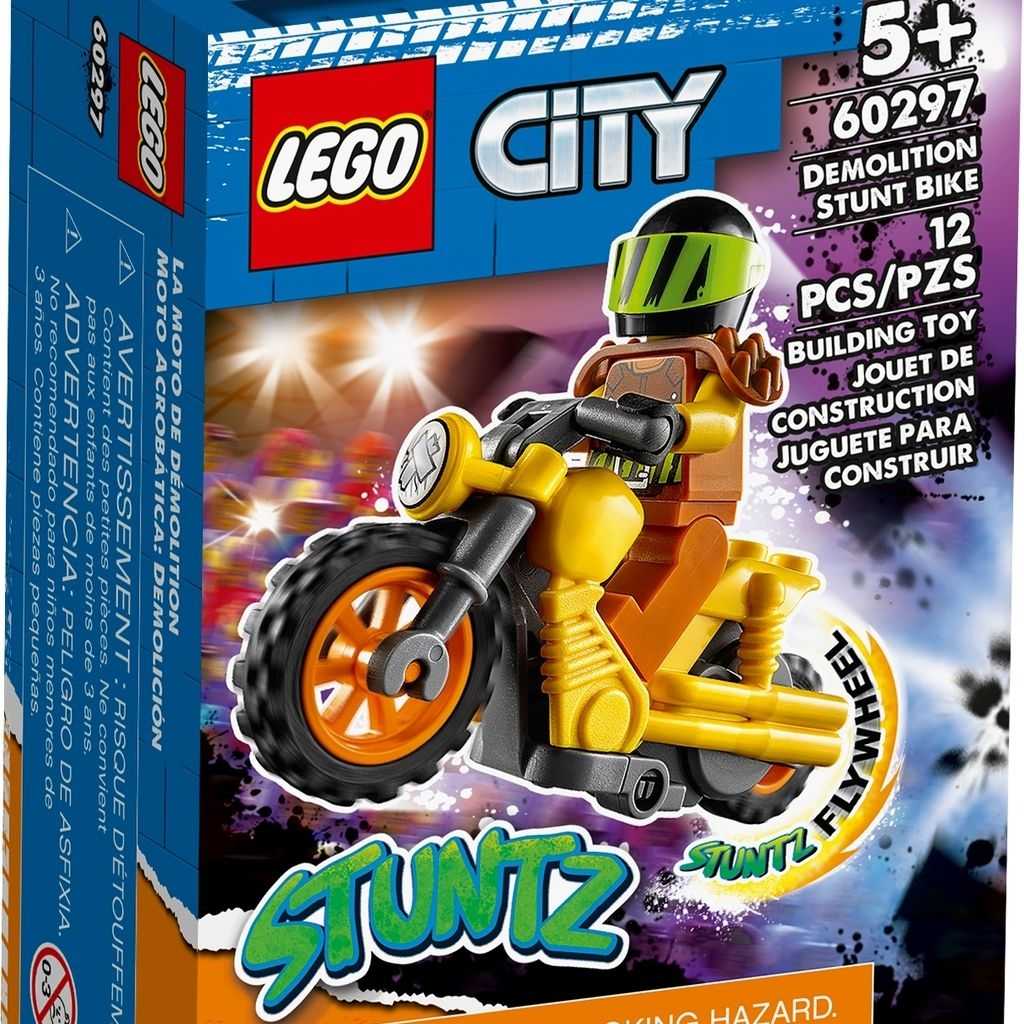 City Lego Moto Acrobática: Demolición Edades 5+ # 60297 Artículo 12 Piezas | XUL-532096