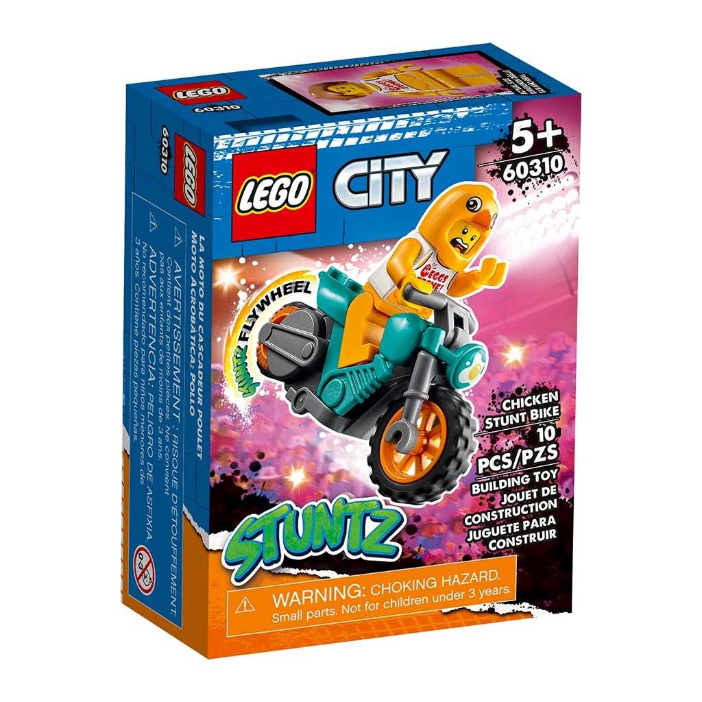 City Lego Moto Acrobática: Pollo Edades 5+ # 60310 Artículo 10 Piezas | UTG-709658