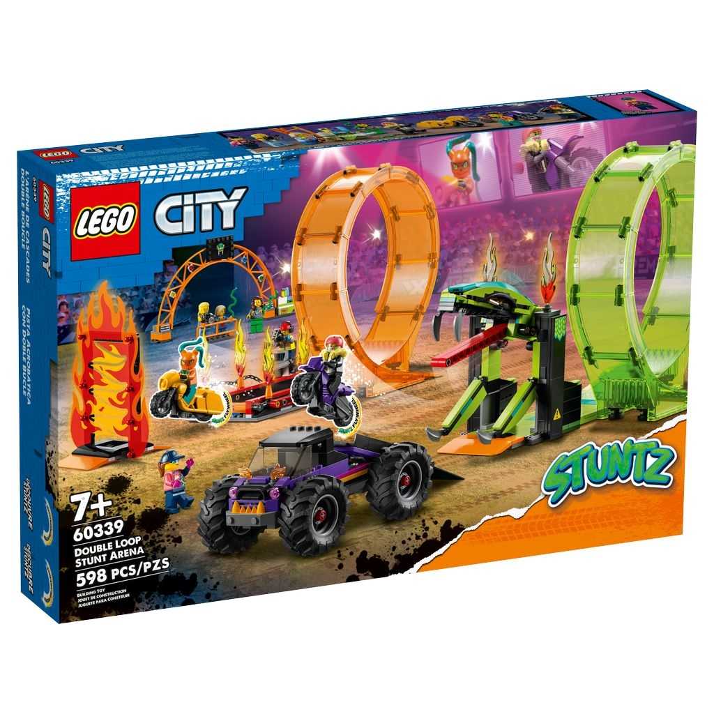 City Lego Pista Acrobática con Doble Rizo Edades 7+ # 60339 Artículo 598 Piezas | WLV-510943