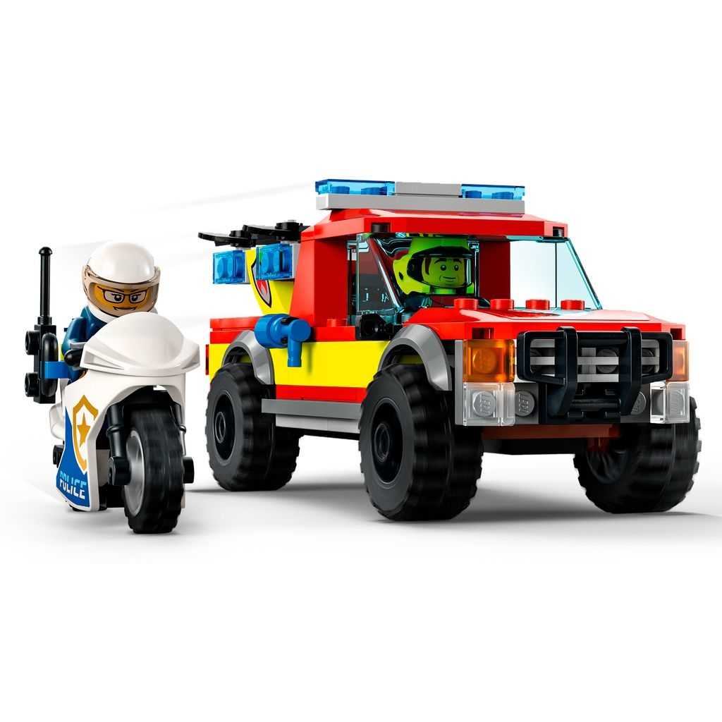 City Lego Rescate de Bomberos y Persecución Policial Edades 5+ # 60319 Artículo 295 Piezas | NIG-254793