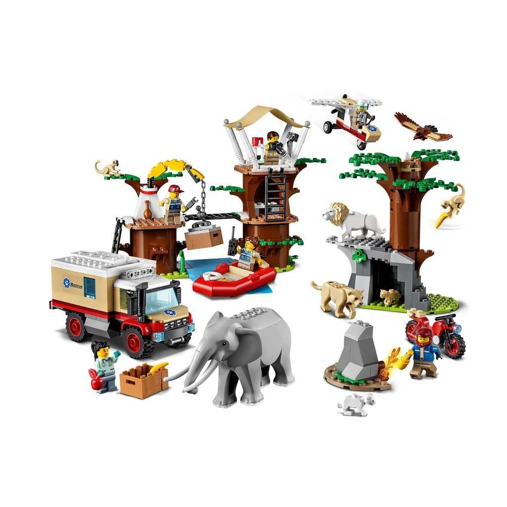 City Lego Rescate de la Fauna Salvaje: Campamento Edades 6+ # 60307 Artículo 503 Piezas | XHM-053694