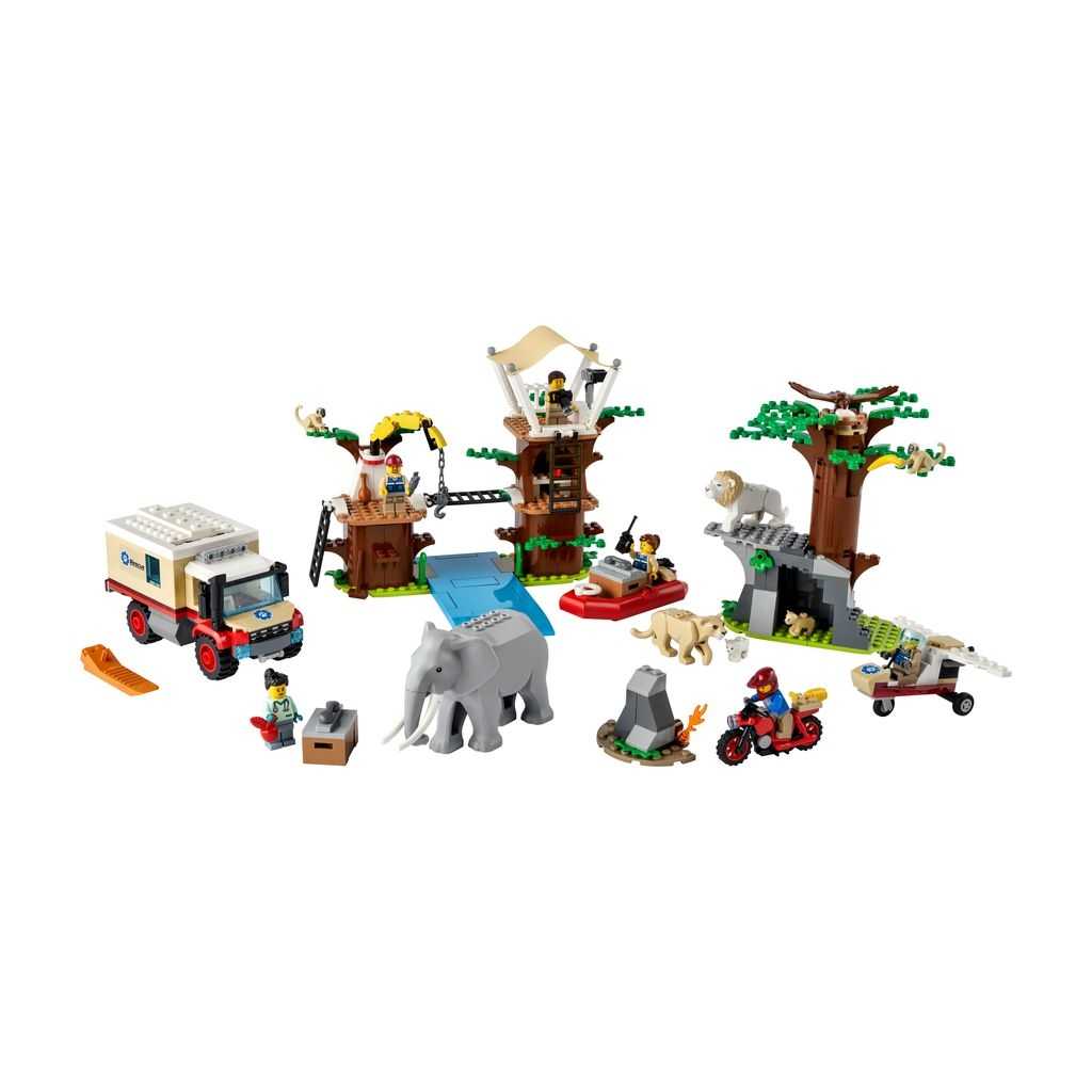 City Lego Rescate de la Fauna Salvaje: Campamento Edades 6+ # 60307 Artículo 503 Piezas | XHM-053694