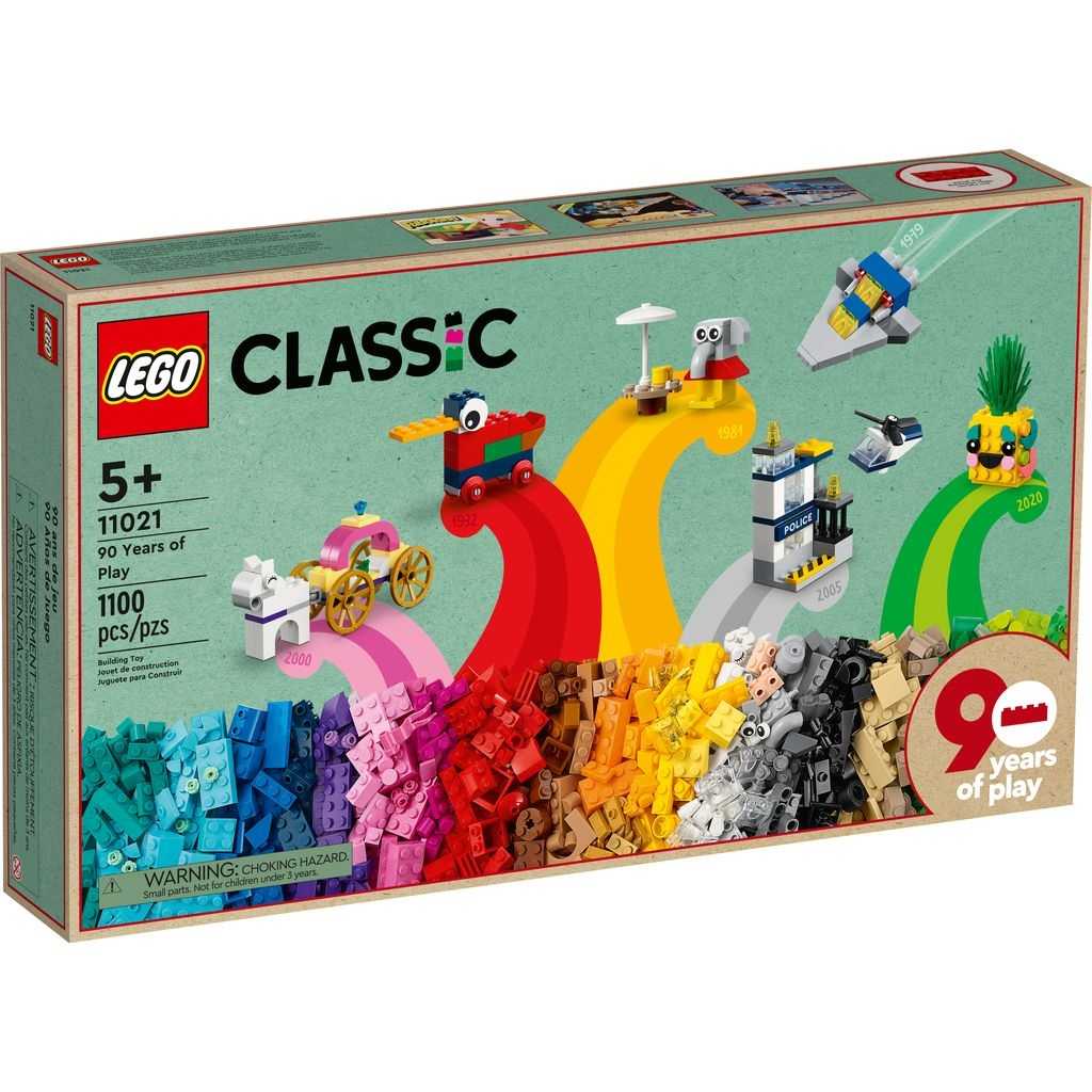 Classic Lego 90 Años de Juego Edades 5+ # 11021 Artículo 1100 Piezas | HOE-417832