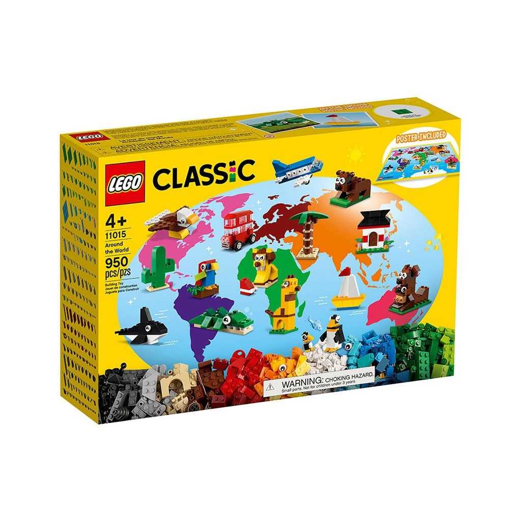 Classic Lego Alrededor del Mundo Edades 4+ # 11015 Artículo 950 Piezas | NDJ-096482